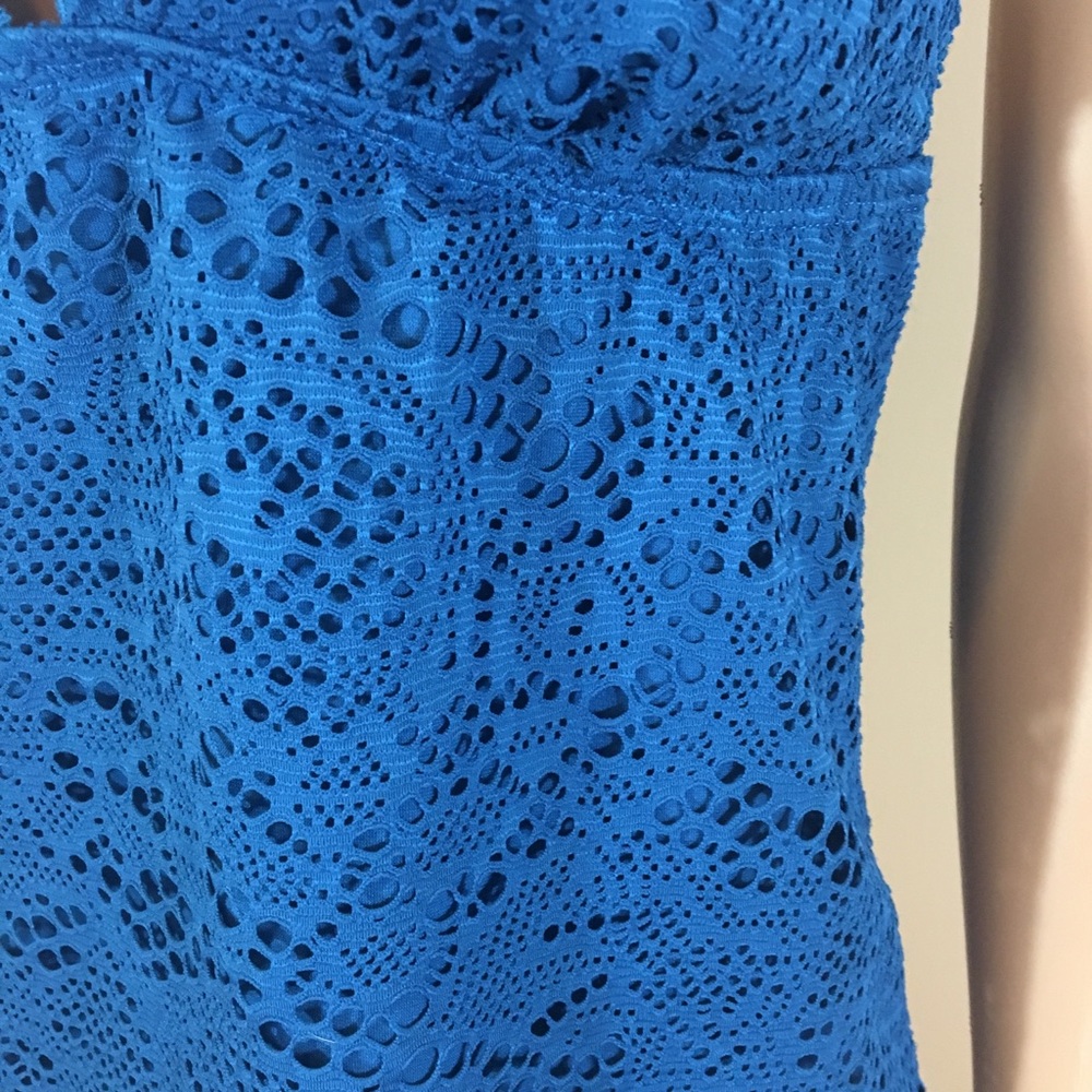 MOSSANO women top blue green size M - Picture 2 of 3